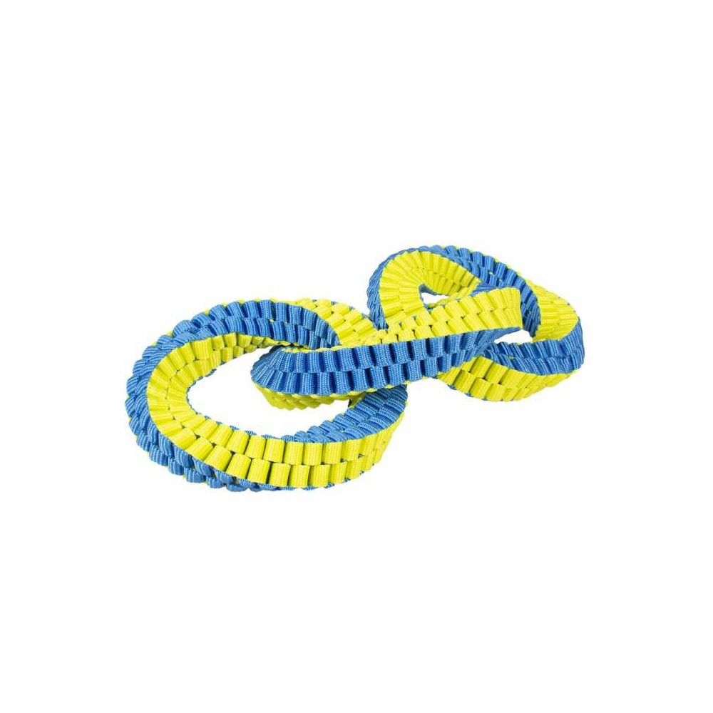Duvo+ Supa Nylon Triple Hoop, Blue/Yellow, 28 x 13Cm