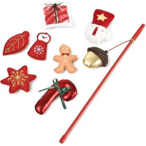 Duvo+ Xmas Gift Box For Cat Toy, Multicolour, 8Pcs, 40 x 6Cm