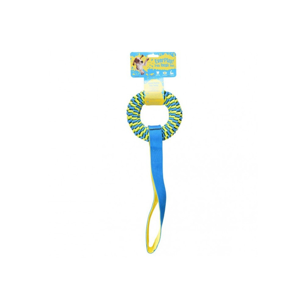 Duvo+ Supa Nylon Tug Hoop, 50 x 15Cm, Blue And Yellow