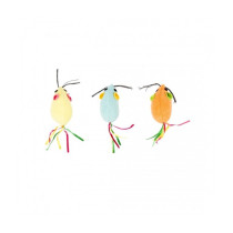 Duvo+ Terry Mouse With Ribbon Tail, Multicolour, 3 Pieces