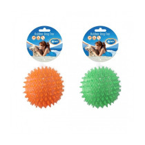 Duvo+ Tpr Hedgehog Ball Floating Dog Toy, 8 Cm, Orange/Green