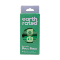Earth Rated Dog Poop Bags Refill Rolls Lavender, 60 Bags On 4 Rolls