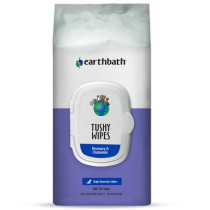 Earthbath Tushy Wipes, Rosemary And Chamomile Odor-Eating Enzymes And Baking Soda, 100 Ct Wipes In Re-Sealable Pouch