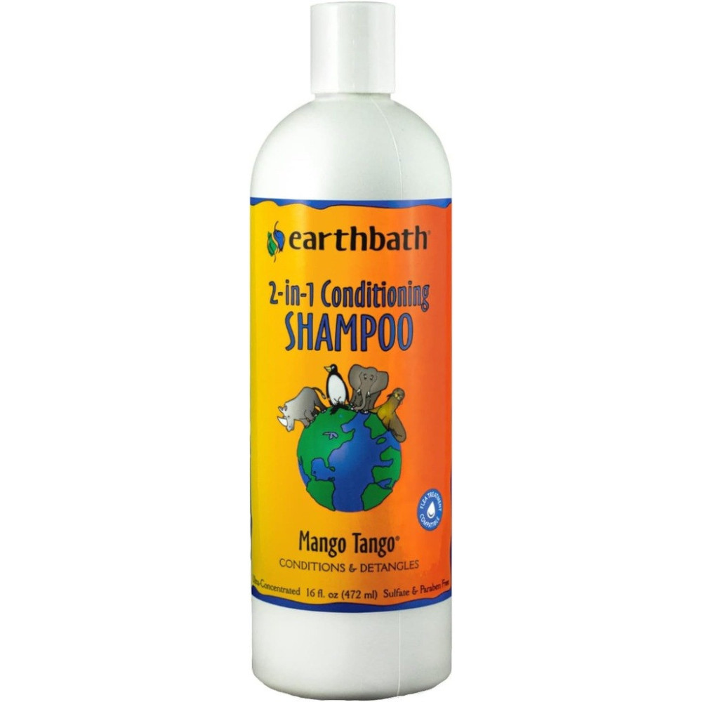 Earthbath 2In1 Conditioning Shampoo Mango Tango Conditions And Detangles, 472 Ml