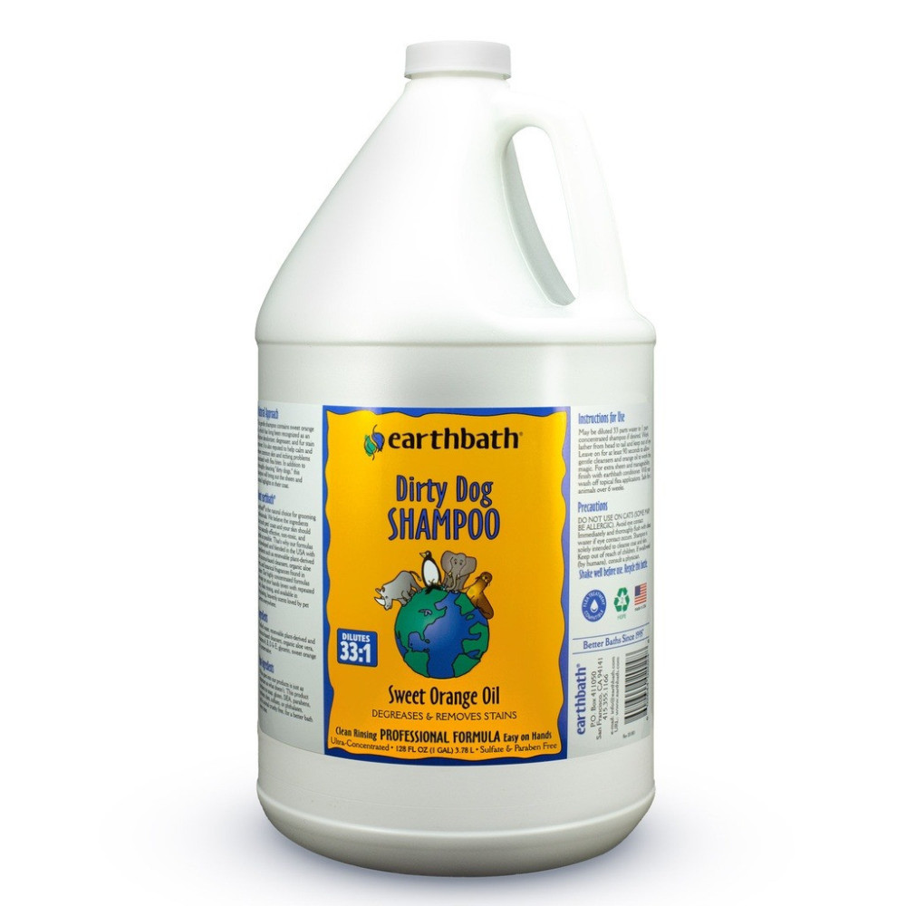 Earthbath Natural Dirty Dog Orange Oil Shampoo With Orange Scent, 3.78 Litre