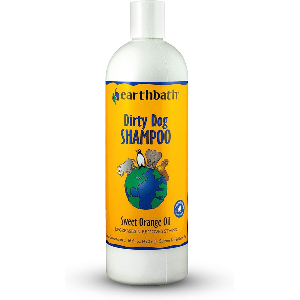 Earthbath Natural Dirty Dog Orange Oil Shampoo With Orange Scent, 472 Ml