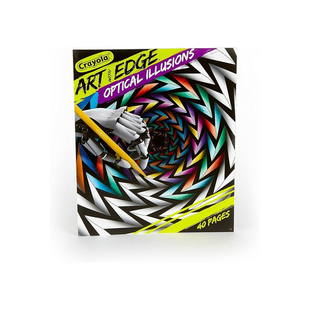 Crayola Optical Illusions Coloring Book With 40 Pages