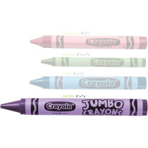 Crayola Easy To Hold Hard To Break Jumbo Crayons Pack Of 16, Multicolour