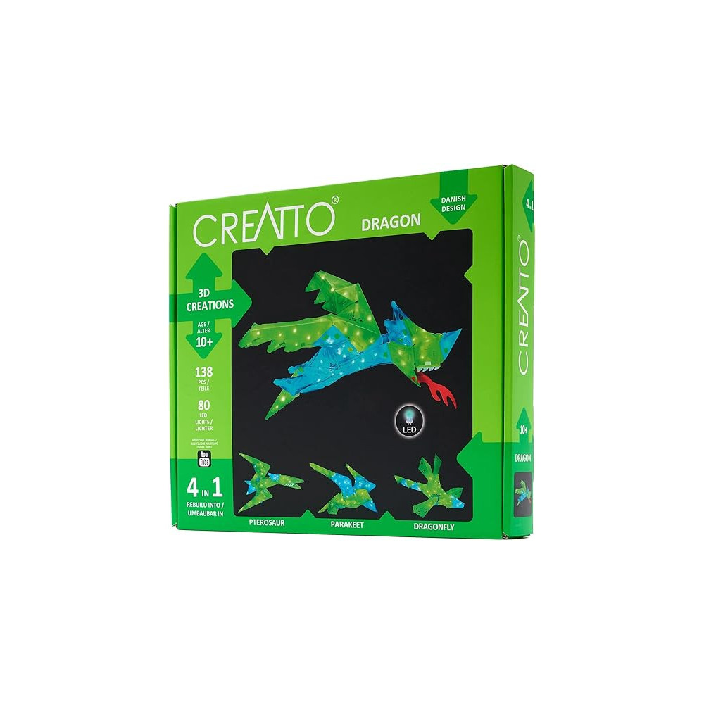 Thames And Kosmos Glowing Dragon Light Up Crafting Kit For 10 Years And Above