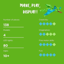 Thames And Kosmos Glowing Dragon Light Up Crafting Kit For 10 Years And Above