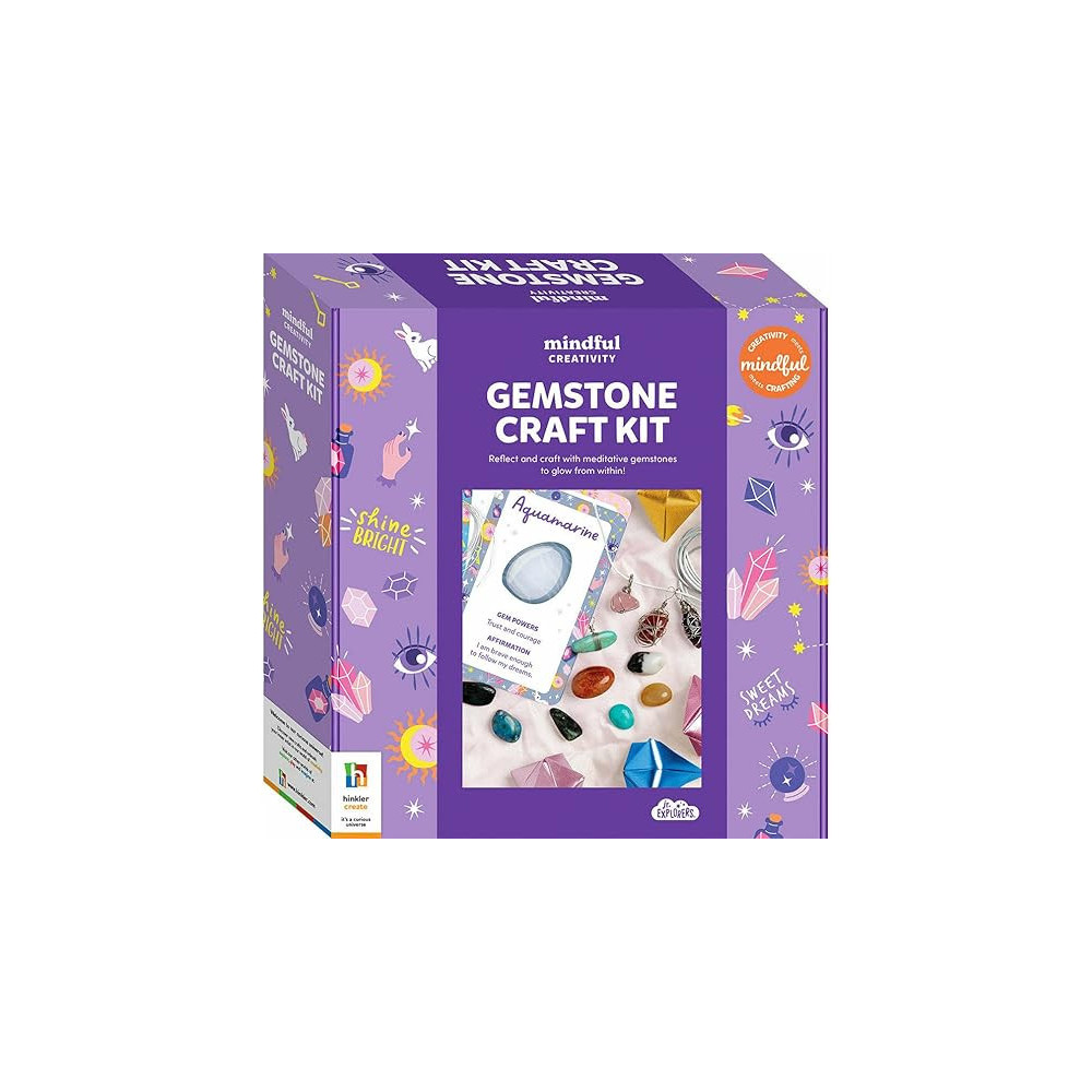 Hinkler Junior Explorers Mindful Creativity Gemstone Craft Kit