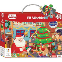 Hinkler Junior Jigsaw Elf Mischief Puzzle Set For 4 To 6 Years Kids