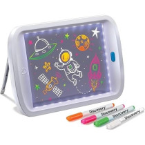 Discovery Kids STEM Neon LED Glow Drawing Board, Multicoloured, 1303002031