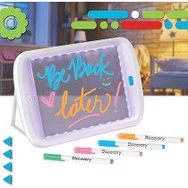 Discovery Kids STEM Neon LED Glow Drawing Board, Multicoloured, 1303002031