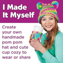 Creativity for Kids Quick Knit Loom Kit, Knitting Kit for Kids, Make Your Own Pom Pom Hat And Accessories, Knitting Loom Crafts for Kids