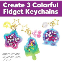 Creativity for Kids Resin Fidget Shakers Create 3 Sensory Keychains, DIY Crafts Neon Age 8-10+3 x 6336000