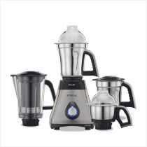 Preethi Steel Supreme MG-208, 750 Watt Mixer Grinder,  Silver And Black