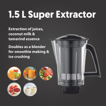 Preethi Steel Supreme MG-208, 750 Watt Mixer Grinder,  Silver And Black