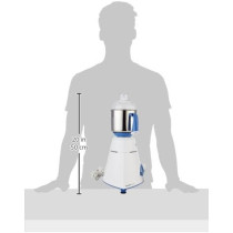 Preethi Blue Leaf Diamond 750 Watt Mixer Grinder with 3 Jars, Blue And White