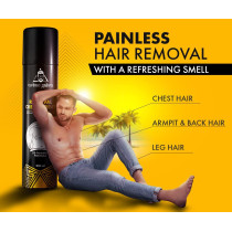 UrbanGabru Hair Removal Spray, Remove Body Hair in 10 Minutes Painless Body Hair Removal Cream for Chest, Back, Legs, Underarms and Intimate Area 200ml