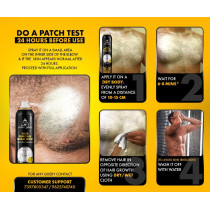 UrbanGabru Hair Removal Spray, Remove Body Hair in 10 Minutes Painless Body Hair Removal Cream for Chest, Back, Legs, Underarms and Intimate Area 200ml