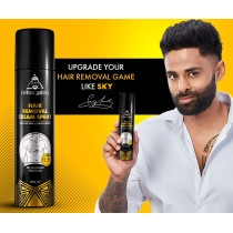 UrbanGabru Hair Removal Spray, Remove Body Hair in 10 Minutes Painless Body Hair Removal Cream for Chest, Back, Legs, Underarms and Intimate Area 200ml