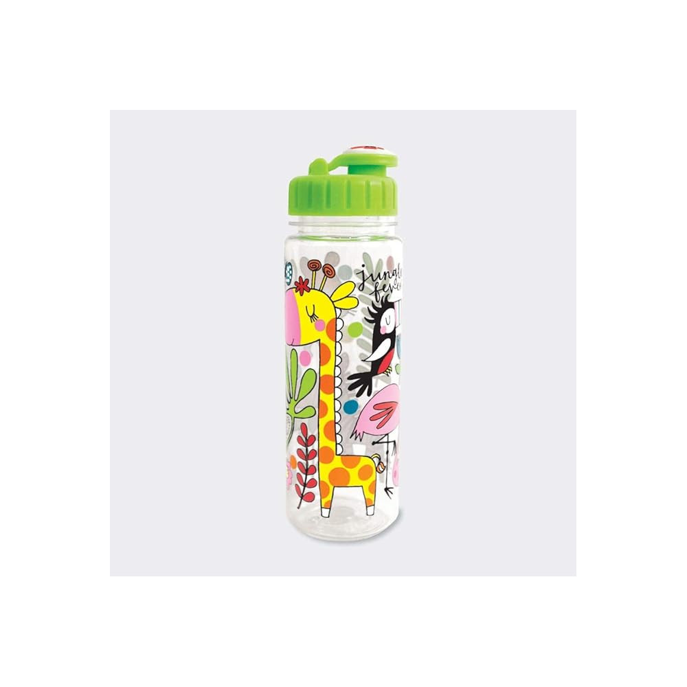 Rachel Ellen Jungle Theme Plastic Water Bottle For kids With Leakproof And BPA Free, Multicolour