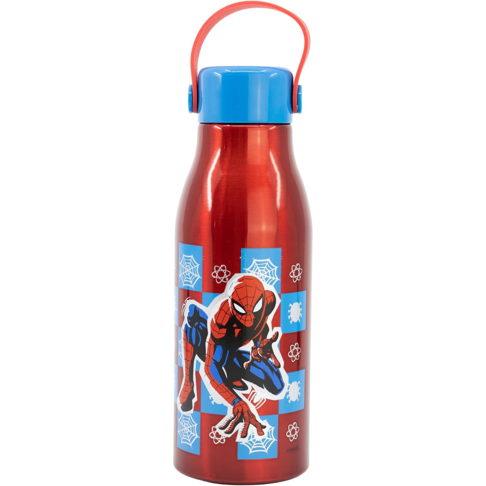 Stor High Stylish Aluminium Bottle With Spiderman Theme, Lightweight And Eco Friendly, 760ml