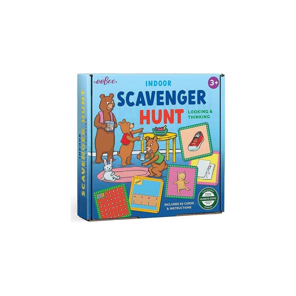 Eeboo Indoor Scavenger Hunt Game To Develop Observational And Analytical Skills