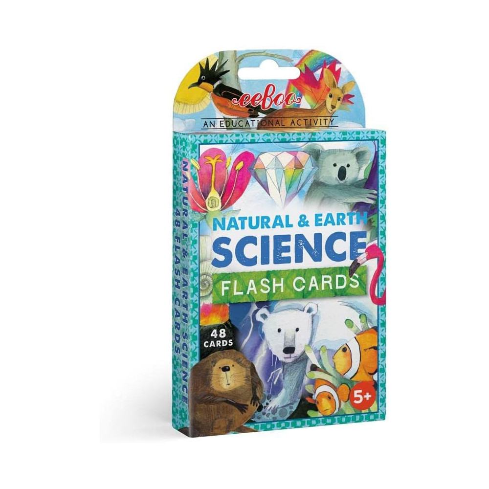 Eeboo An Educational Activity Natural And Earth Science Flash Card Games For Kids 5 Years And Above