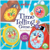 Eeboo Learn To Read A Clock Time Telling Game For Kids 5 Years And Above