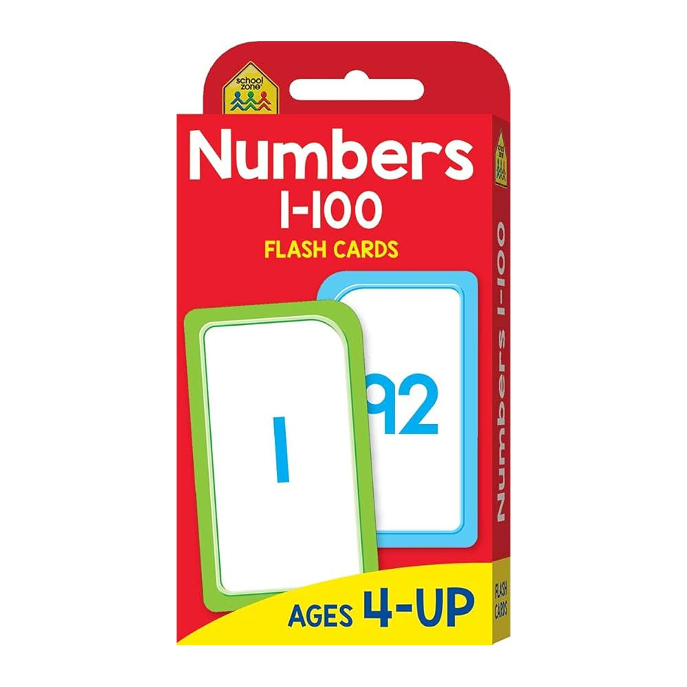 Hinkler School Zone Numbers 1 To 100 Flash Cards
