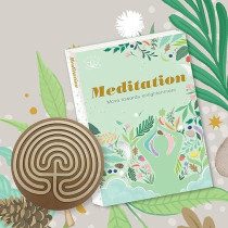 Hinkler Elevate Meditation Kit Mindfulness Tools for Adults Mental Health and Self Care Essentials, Meditation Aid Finger Labyrinth Adult Hobbies Stress Relief and Relaxation Guide