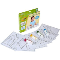 Crayola Washable Dot Markers Activity Set, 30 Toddler Coloring Pages & 4 Washable Markers, Dot Paints for Toddlers, Toddler Gifts, Ages 3+