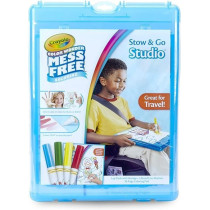 Crayola Color Wonder Stow And Go, Blue, 34 Count (Pack Of 1), 75-2580