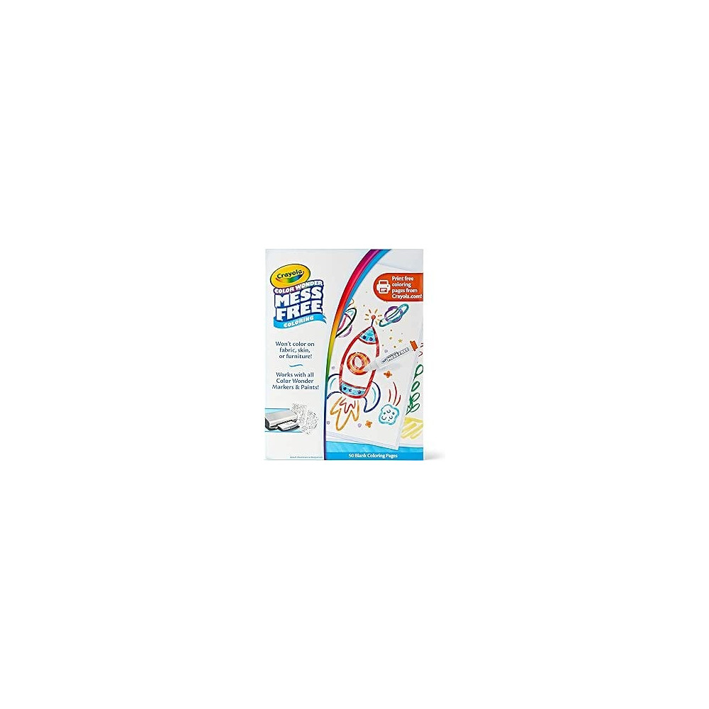 Crayola Wonder Blank Coloring Pages, 50 Count, 752840