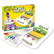 Crayola Silly Scents Sticker Maker Art Kit, Beginner Unisex Child, 40 Pieces