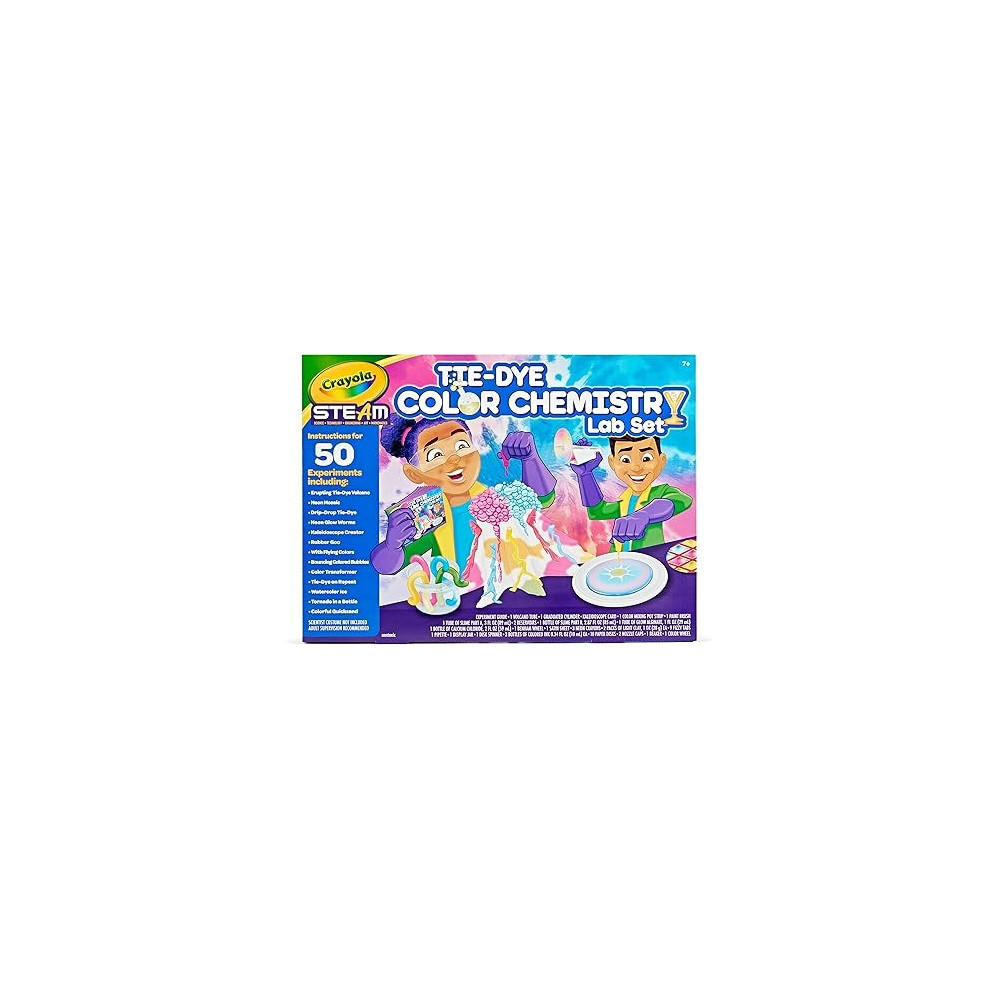 Crayola Tie Dye Color Chemistry Set For Kids, Steam/Stem Activities, Educational Toy, Ages 7, 8, 9, 10
