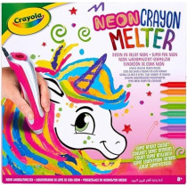 Crayola Neon Crayon Melter Unicorn Style Melting Art, Gift for Kids Arts AndCrafts for Girls And Boys, Best Tween Craft Kit Ages 8+