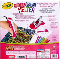 Crayola Neon Crayon Melter Unicorn Style Melting Art, Gift for Kids Arts AndCrafts for Girls And Boys, Best Tween Craft Kit Ages 8+