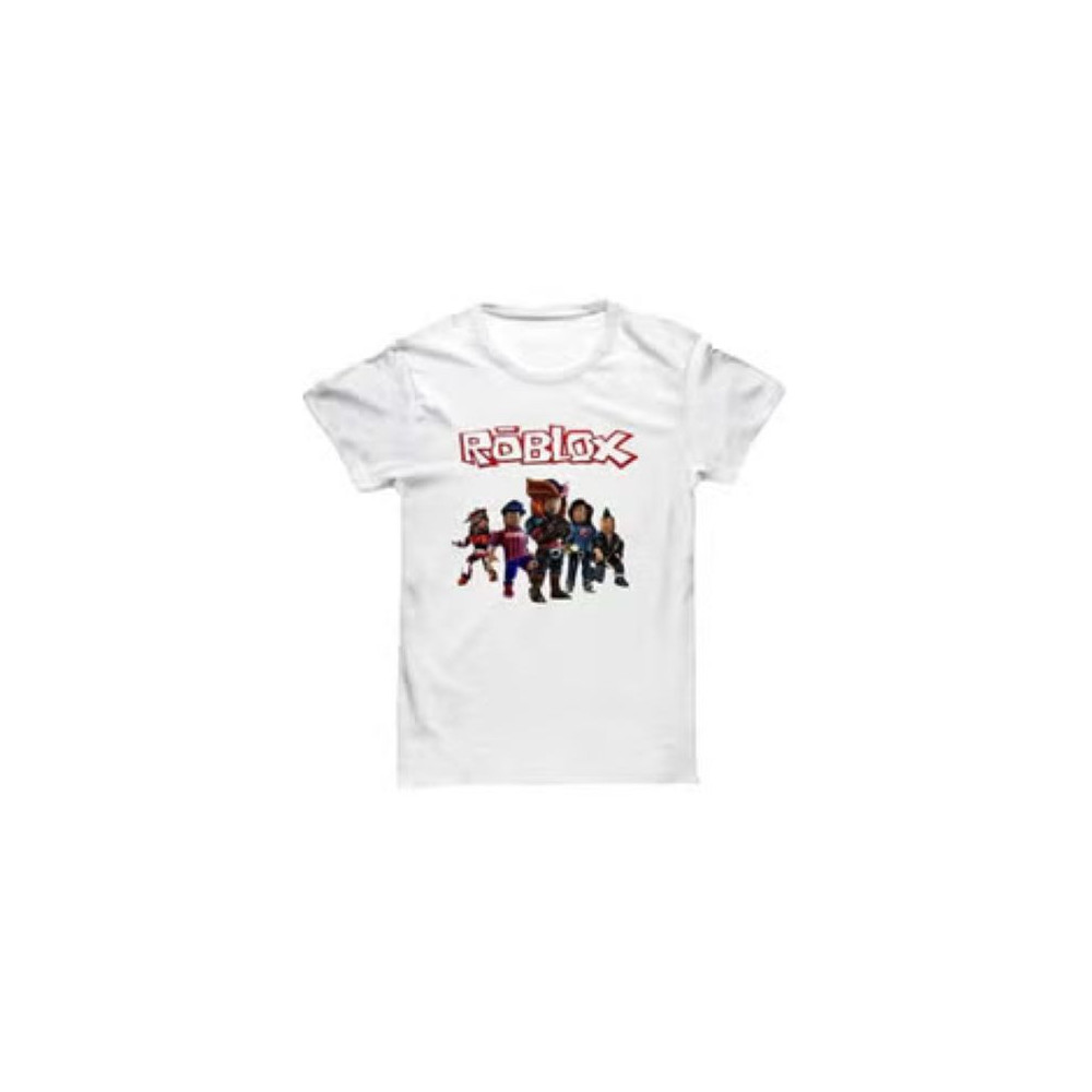 Generic Roblox Gamer Design Printed T-shirt White