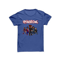 Generic Roblox Gamer Design Printed T-shirt Blue