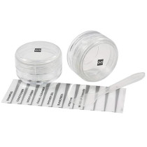 Qvs Travel Refillable Make-up Jars, 2 Pieces