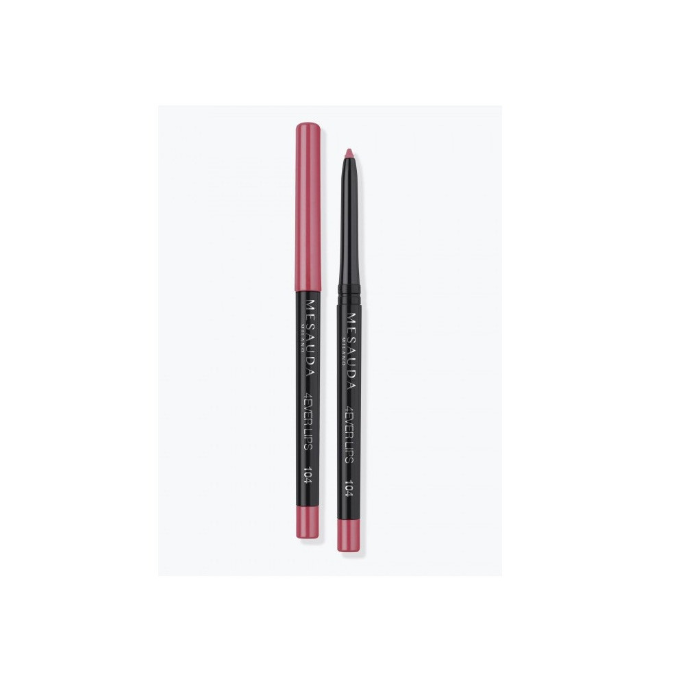 Mesauda 4Ever Lips Brown Automatic Lip Liner 104 Rose, 0.35 Gram