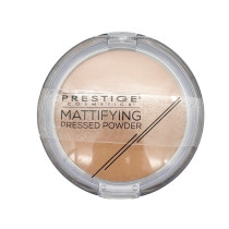 Prestige Cosmetics Mattifying Pressed Powder For Women, Deep
