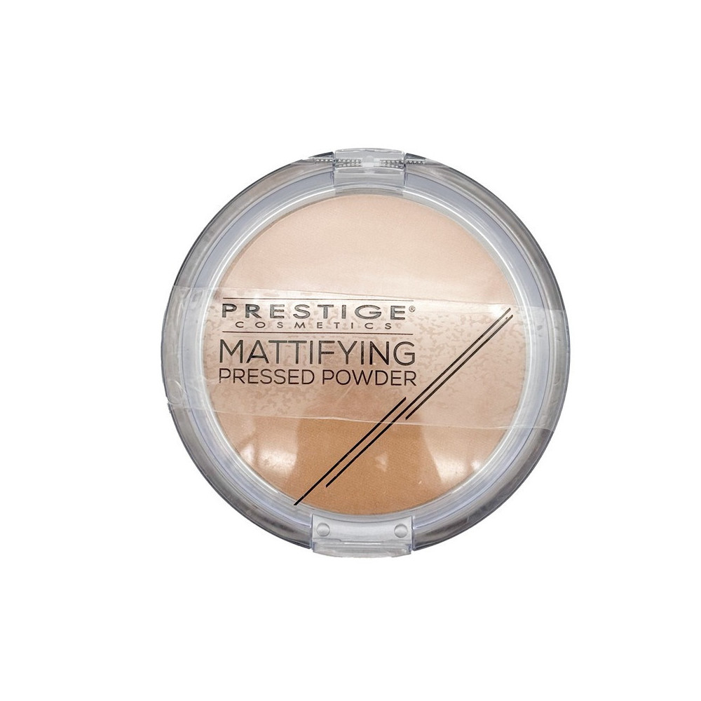 Prestige Cosmetics Mattifying Pressed Powder For Women, Deep