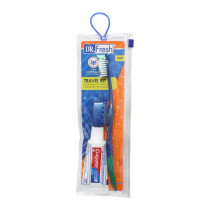 Dr. Fresh Soft Toothbrush Travel Kit With Colgate Toothpaste And Toothbrush