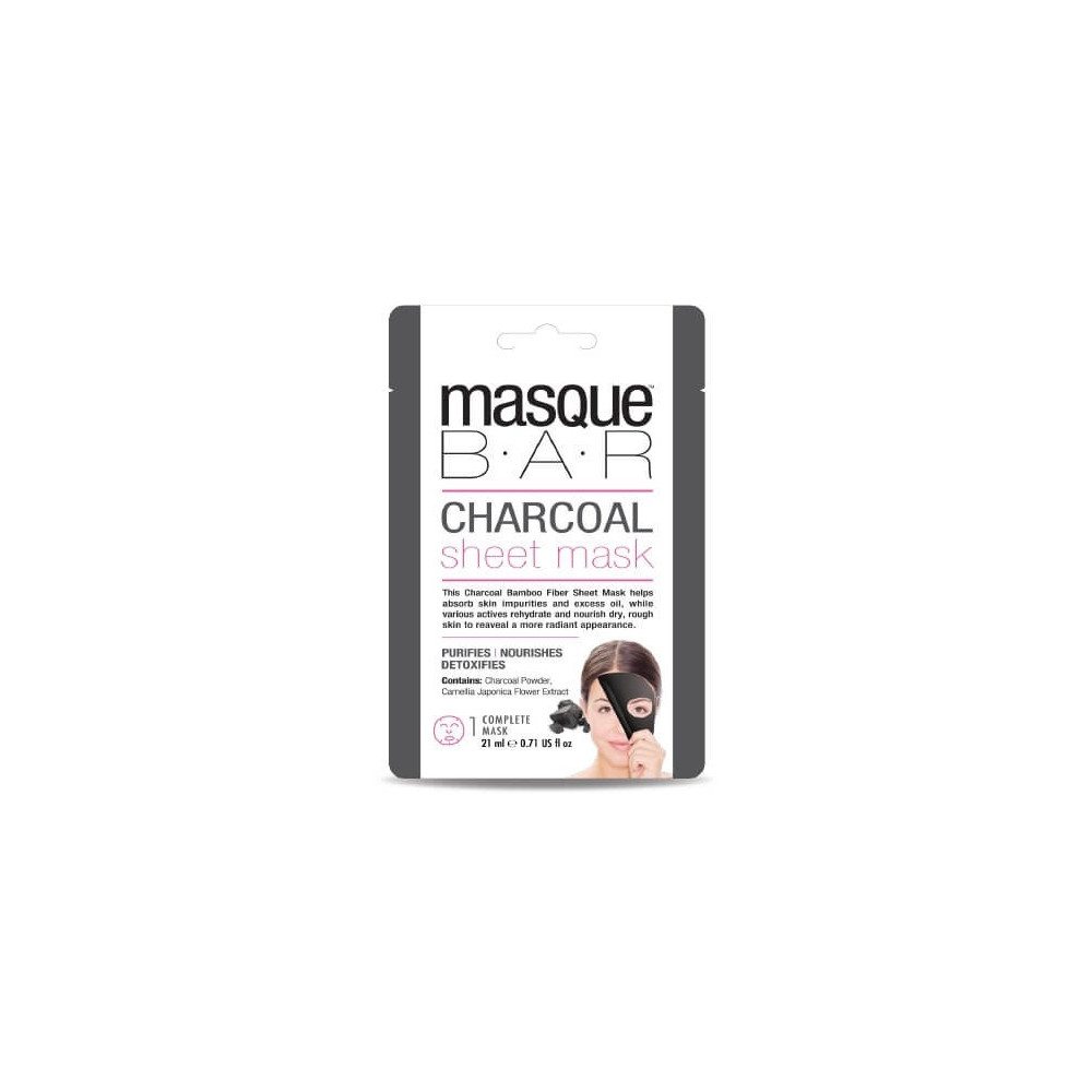 Masque Bar Charcoal Sheet Mask, 21 Ml X 3 Pcs