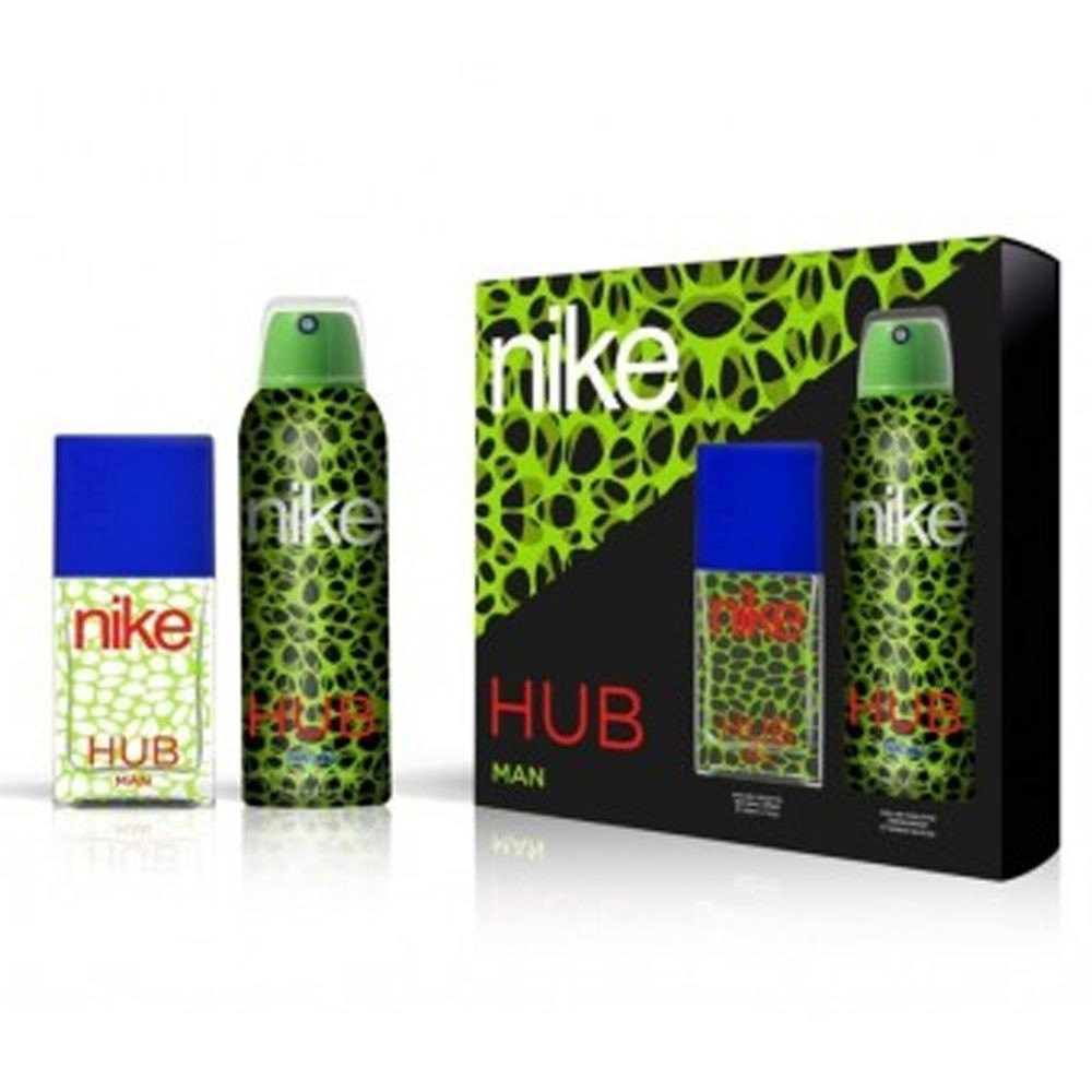 Nike Hub Man Gift Set Eau De Toilette, 50 Ml Plus Deo, 200 Ml