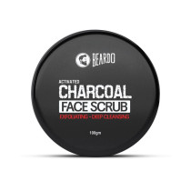 Beardo Activated Charcoal Face Scrub, 100Gram